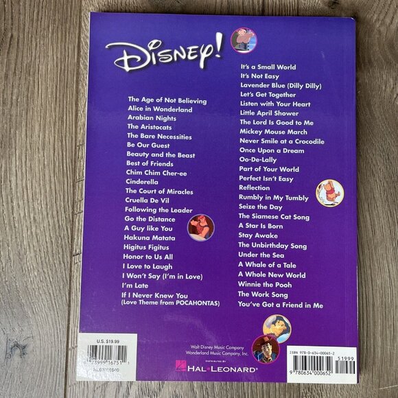 Disney 48 Classic Tunes From 33 Disney Movie & Shows For Easy Piano Hal Leonard - Picture 3 of 5